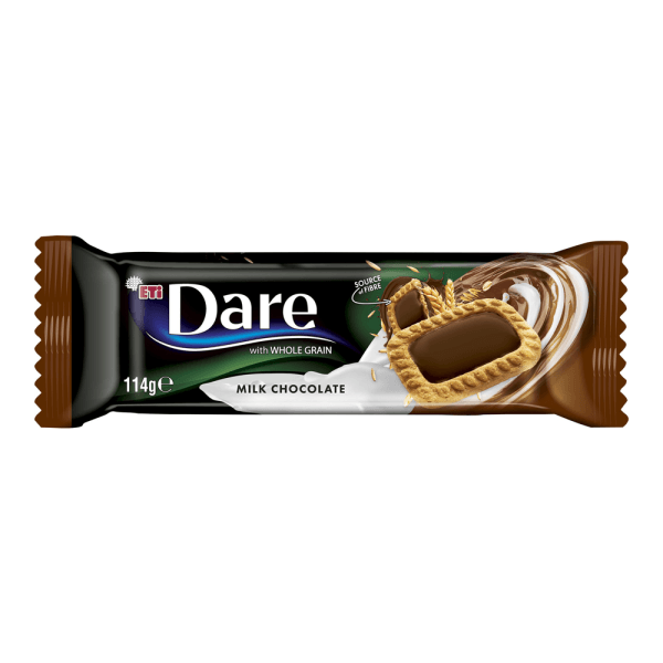 Dare biscuiti cu cereale integrale si ciocolata cu lapte 114G