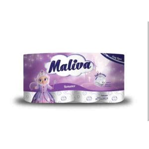 Maliva romance hartie igienica 3 straturi, 8 role