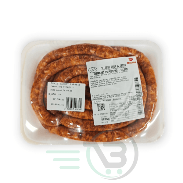 Carnaciori proaspeti de porc, picanti