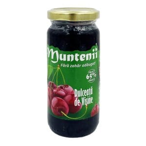Muntenii dulceata de visine fara zahar 270G