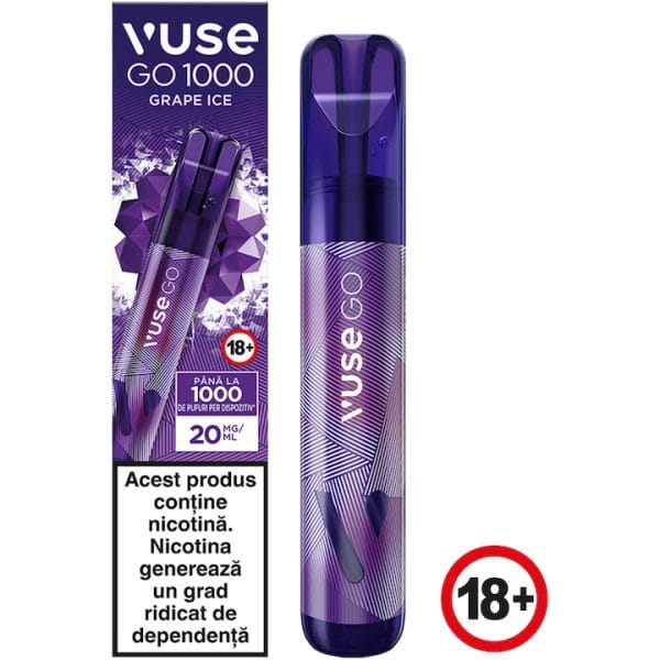 Vuse Go 1000 fumuri grape ice