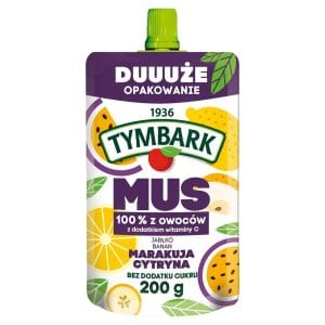 Tymbark mousse de mere, banane, maracuja si lam 200G