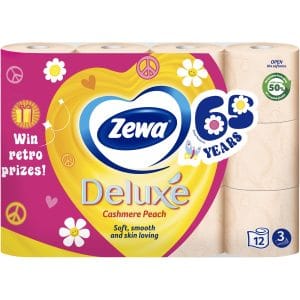 Zewa hartie igienica cu miros de piersica 3 straturi, 12 role