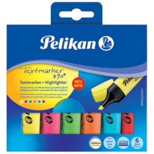 Pelikan textmarker 490, 6 culori
