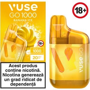 Vuse Go 1000 fumuri box banana ice