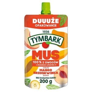 Tymbark mousse de mere, mango si piersici 200G