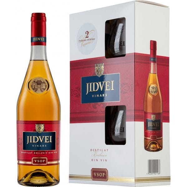 Jidvei Vinars VSOP, 0.7L +2 pahare