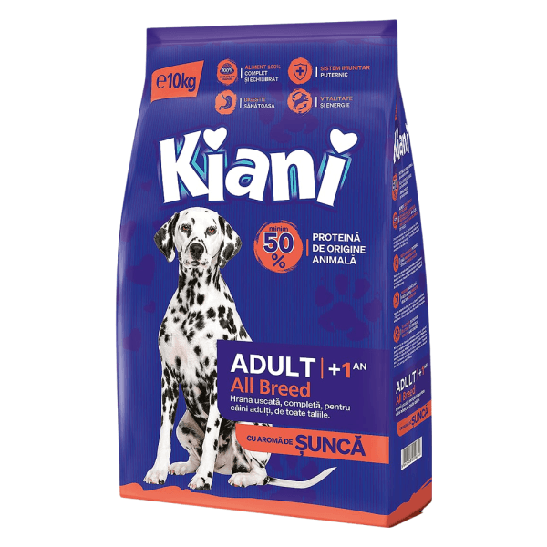 Kiani hrana uscata pentru caini cu sunca 10KG