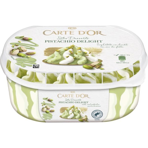 Carte D'OR inghetata cu fistic si vanilie 825ML