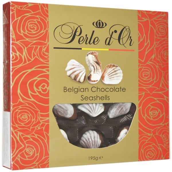 Perle D'Or bomboane de ciocolata in forma de fructe de mare 195G