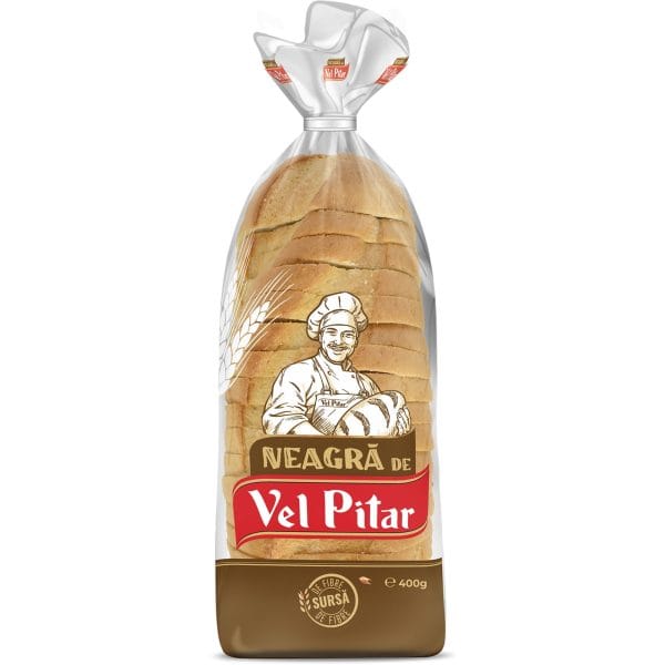 Vel Pitar paine neagra feliata 400G