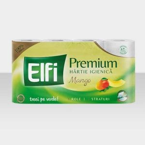 Elfi hartie igienica premium mango 8 role