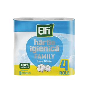 Elfi hartie igienica 3 straturi, 4 role