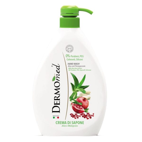 Dermomed sapun lichid cu pompita, aloe si melograno 1L