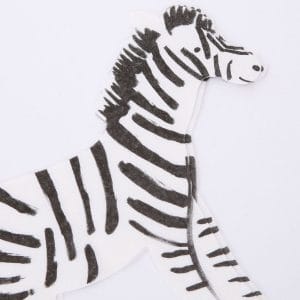 Zebra servetele de masa safari 33X33CM, 65BUC