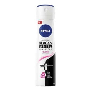 Nivea Invisible Clear deodorant spray Black & White 150ML